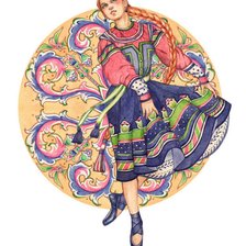 Схема вышивки «Серия "Русские ремесла". Гуслицкая роспись.»