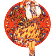 Схема вышивки «Серия "Русские ремесла". Обвинская роспись.»