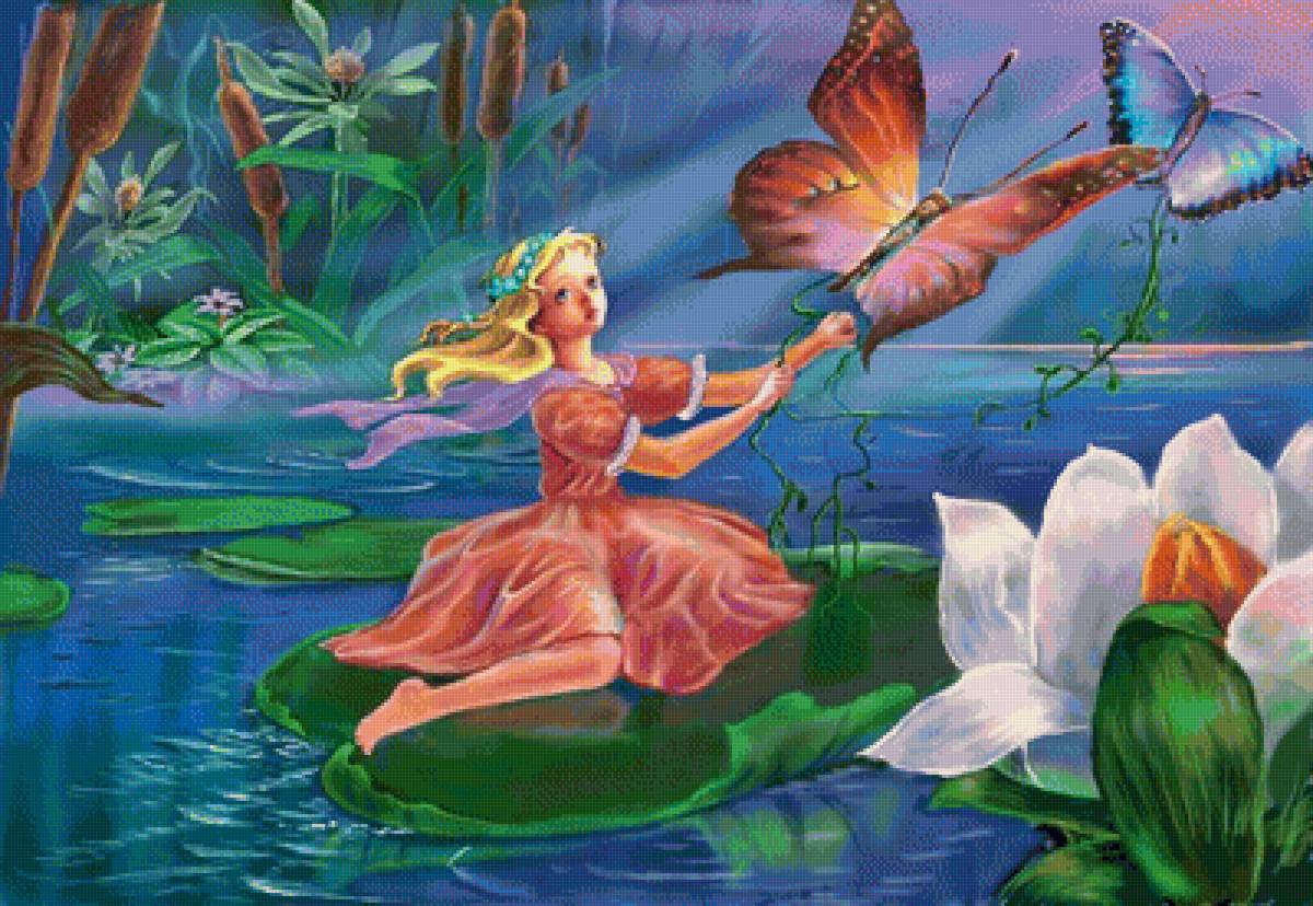 Дюймовочка - сказка, иллюстрация - предпросмотр