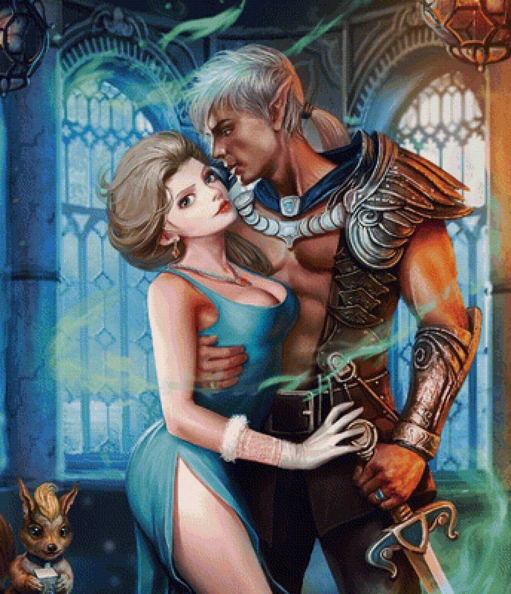 Пара - иллюстрация, фэнтези, сказка - предпросмотр