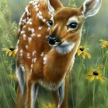 Схема вышивки «Олененок»