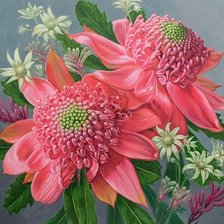 Схема вышивки «цветы»