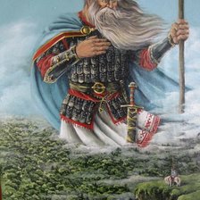 Схема вышивки «Святогор - бог поддерживающий небесный свод.»