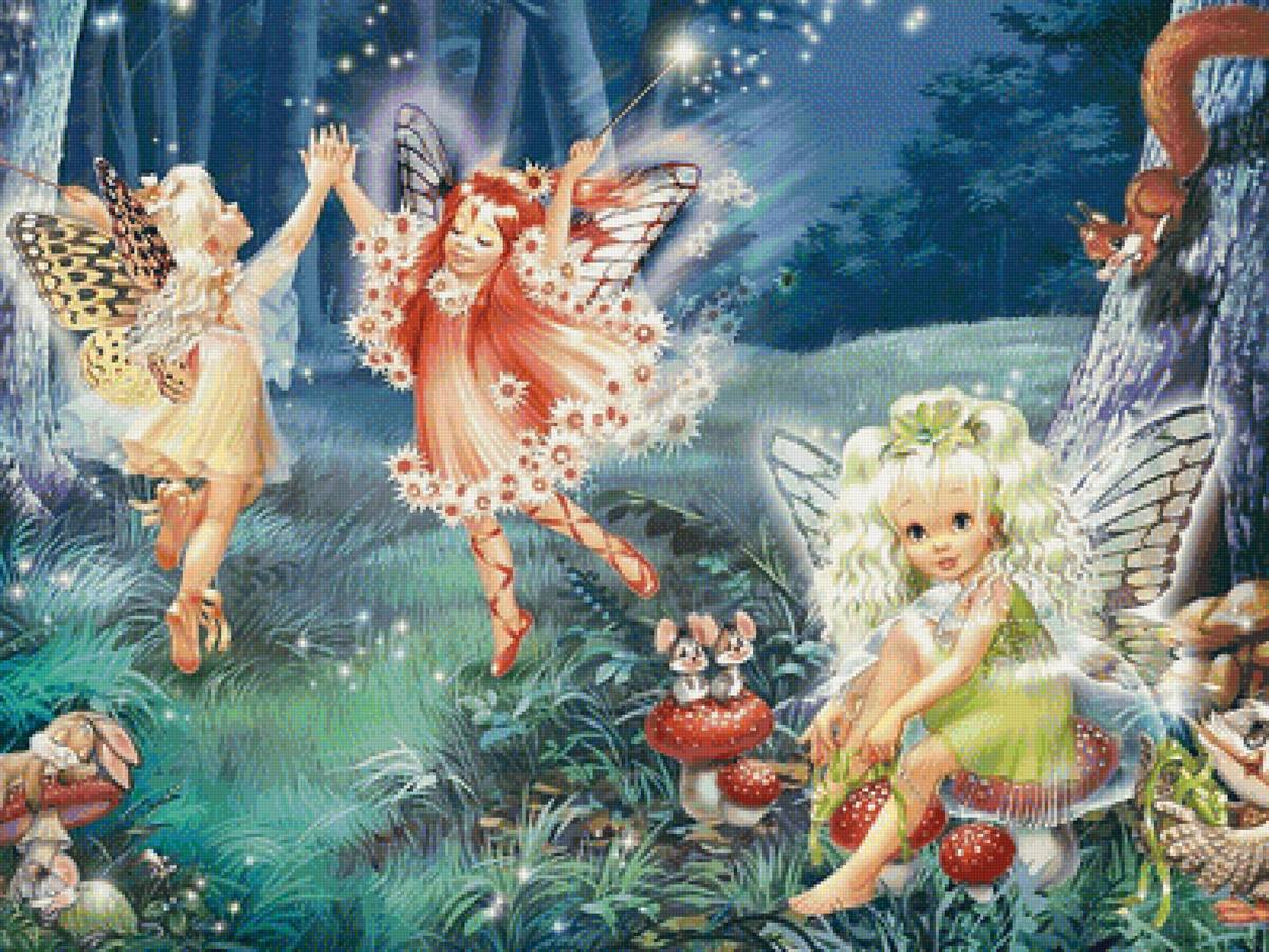 танец фей - лес, танец, феи - предпросмотр