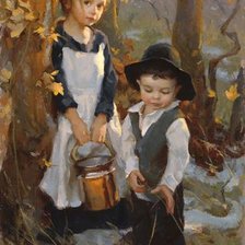 Схема вышивки «Дети переселенцев»