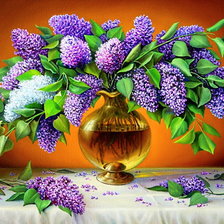 Схема вышивки «Сиреневое чудо»