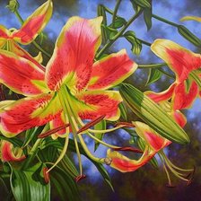 Схема вышивки «цветы»