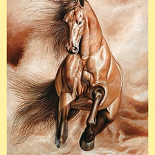 Схема вышивки «Серия "Кони"»