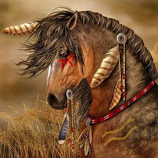 Схема вышивки «Серия "Кони"»