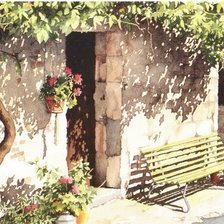 Схема вышивки «Скамейка»