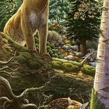 Схема вышивки «охота»