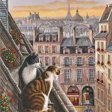 Схема вышивки «Parisian Courtyard»