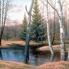 Схема вышивки «Весна в лесу»