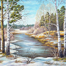 Схема вышивки «Весна.»