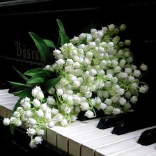 Схема вышивки «Ландыши,музыка души!»