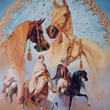 Схема вышивки «Красивые лошадки»