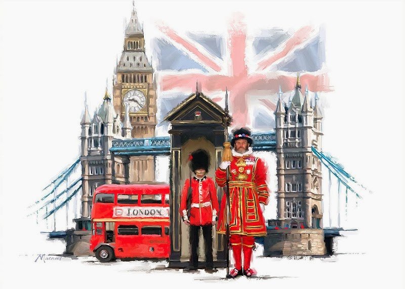 Лондон - лондон, караул, мост - оригинал