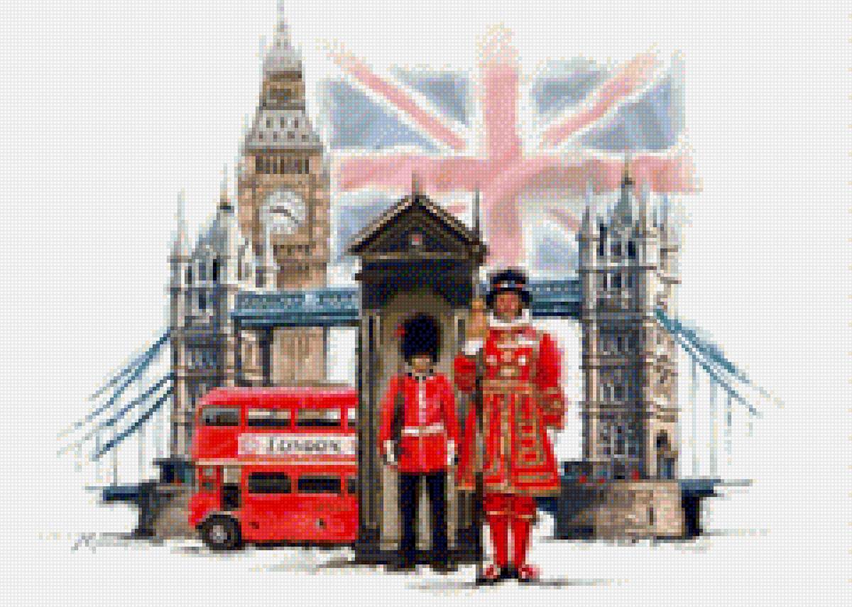 Лондон - мост, лондон, караул - предпросмотр