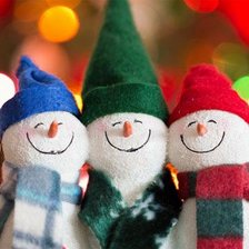 Схема вышивки «Снеговички»