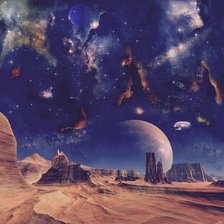 Схема вышивки «космос»