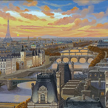 Схема вышивки «Quai De Conti.»