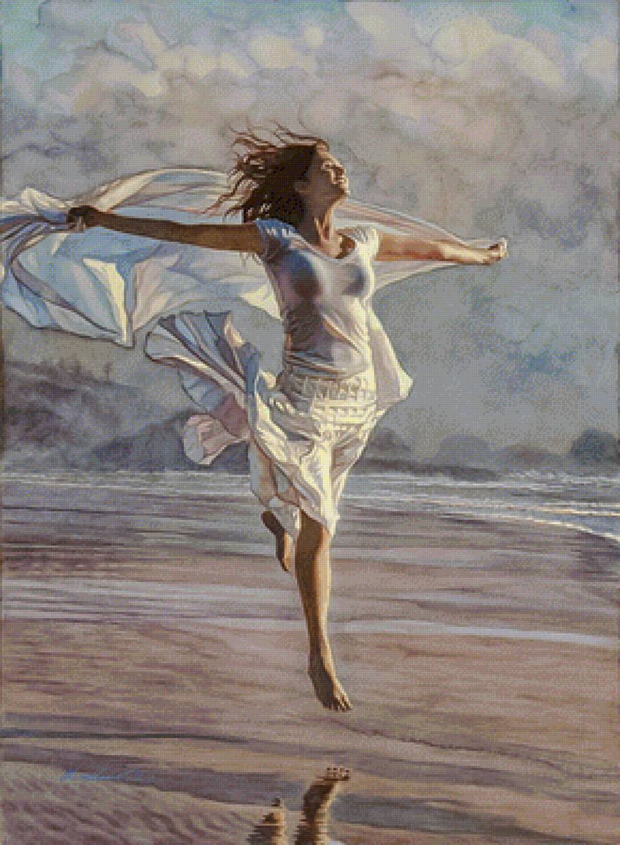I Feel Free. - steve hanks art.seascenes.ladies. - предпросмотр