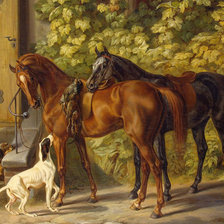 Схема вышивки «после охоты1»