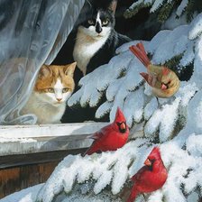 Схема вышивки «Bird Watchers»