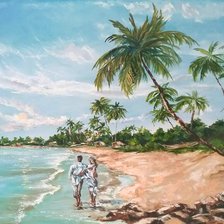 Схема вышивки «На побережье»