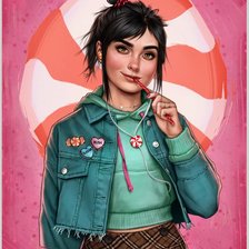 Схема вышивки «Vanellope»