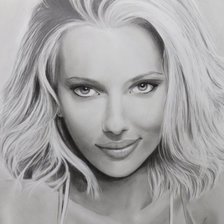 Схема вышивки «Скарлет Йохансон»