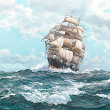 Схема вышивки «Худ. Байрон Перинг»