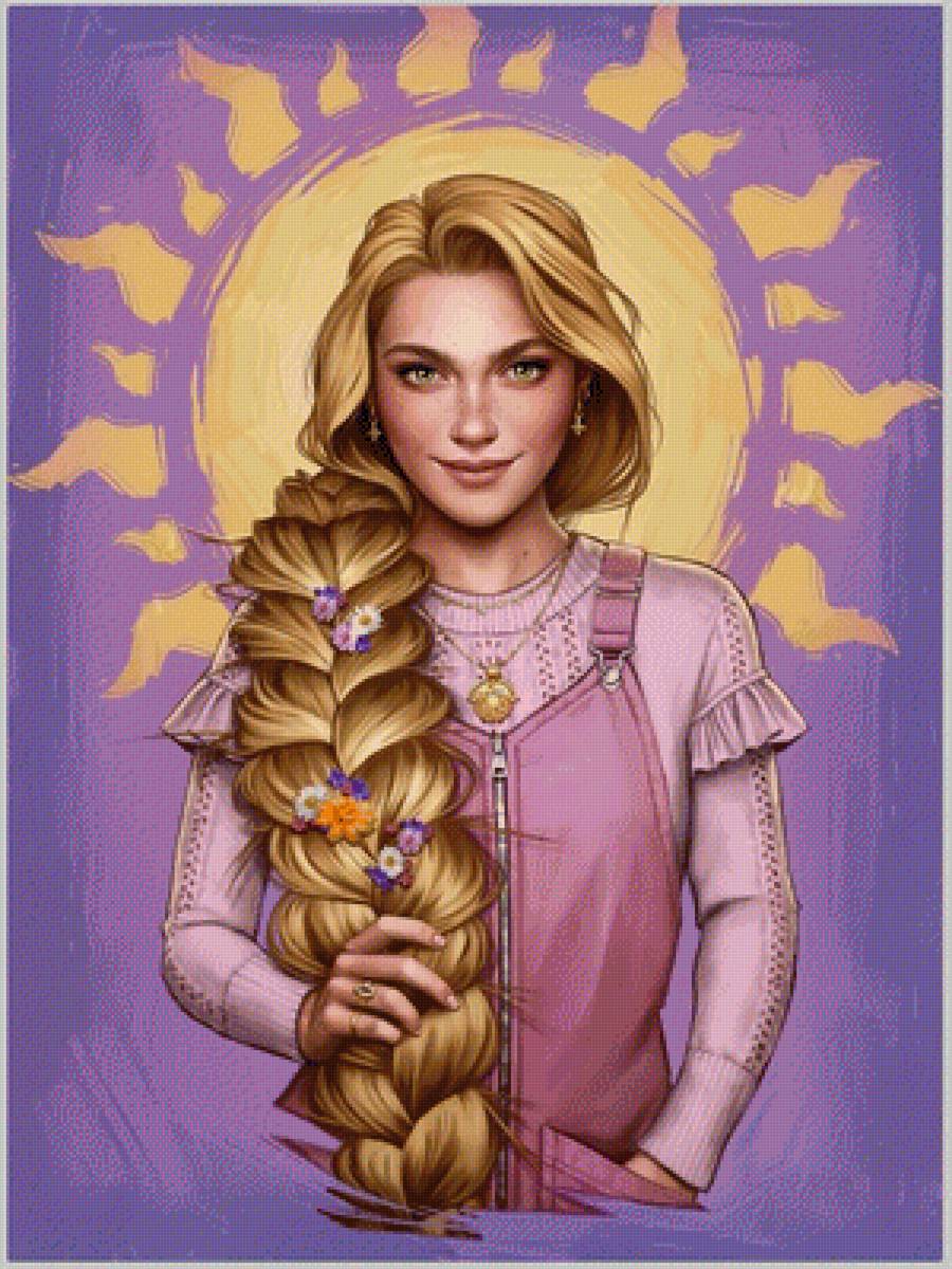 Rapunzel - современные принцессы - предпросмотр