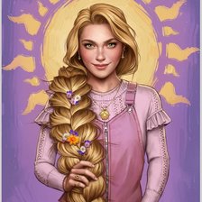 Схема вышивки «Rapunzel»