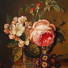 Схема вышивки «Винтажный букет»