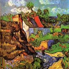 Схема вышивки «Дома в Овере. Ван Гог»