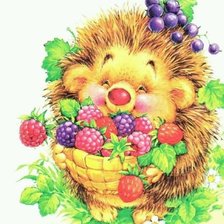 Схема вышивки «Ёжик»