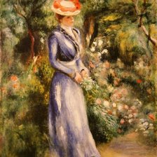 Схема вышивки «Дама в саду»