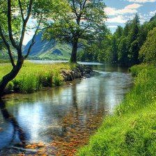 Схема вышивки «пейзаж»