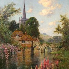 Схема вышивки «У моста»