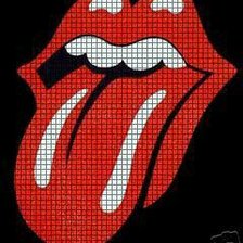 Схема вышивки «Язык»