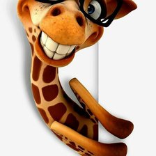 Схема вышивки «Жирафик»