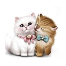 Схема вышивки «котята»