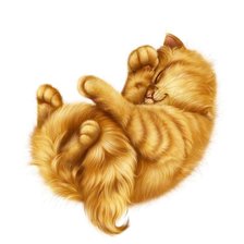 Схема вышивки «котёнок»