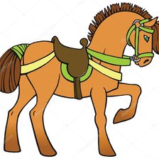 Схема вышивки «Символ года Лошадь»