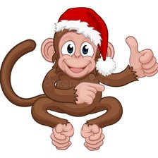 Схема вышивки «Символ года Обезьяна»