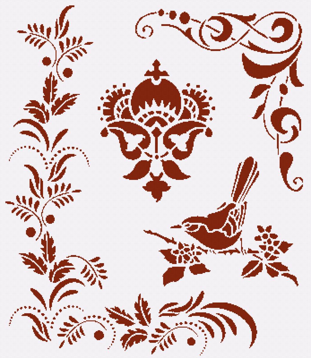 Узоры7 - монохром - предпросмотр