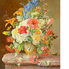 Схема вышивки «Цветы»