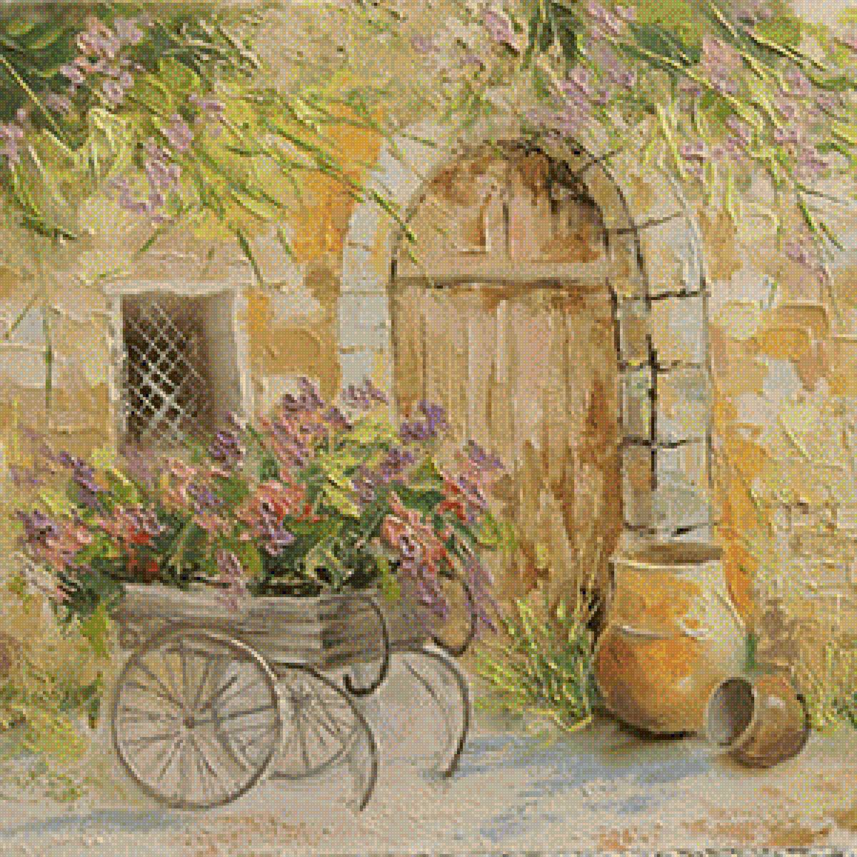 Прованс - старый город, прованс, городской пейзаж - предпросмотр