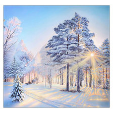 Схема вышивки «Зимний пейзаж.»